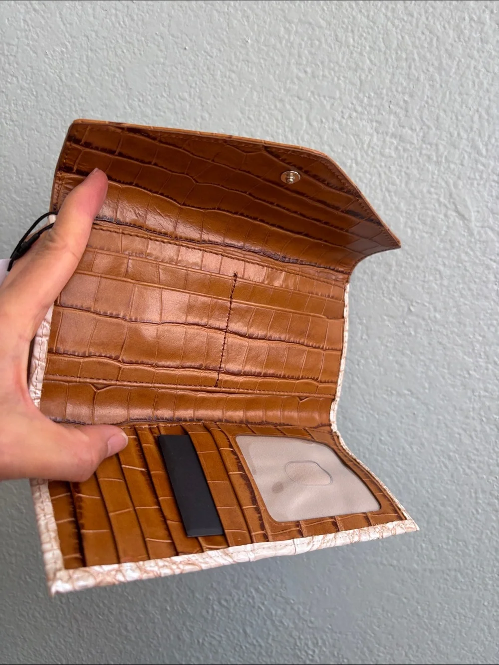 Brahmin Veronica ivory helm leather Wallet